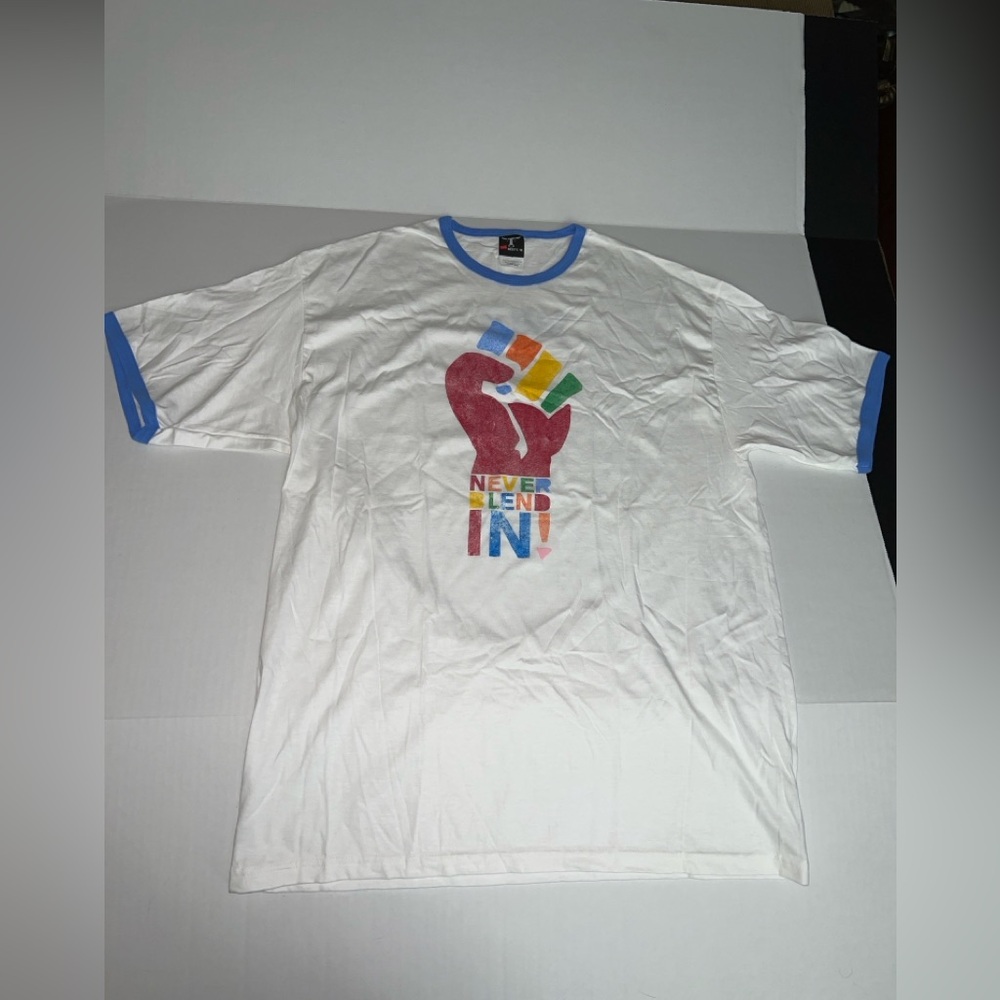 Vintage 2008 - MILK Movie Promo T Shirt - NOS L Never Blend In LGBTQ Harvey Milk